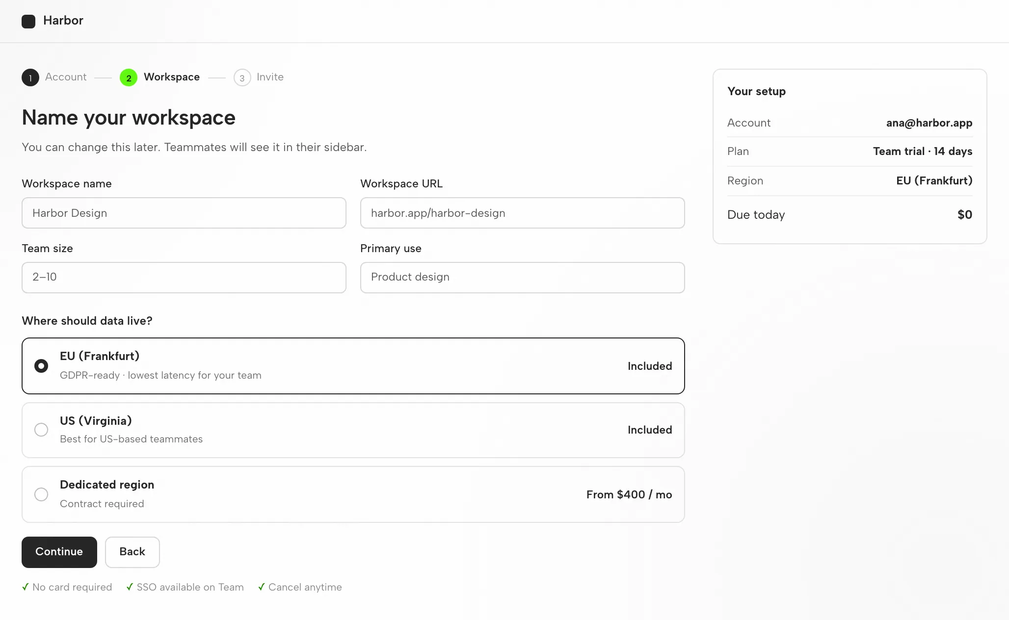 Antigravity Artifact: The Signup Flow at 1440px and 390px — Desktop
