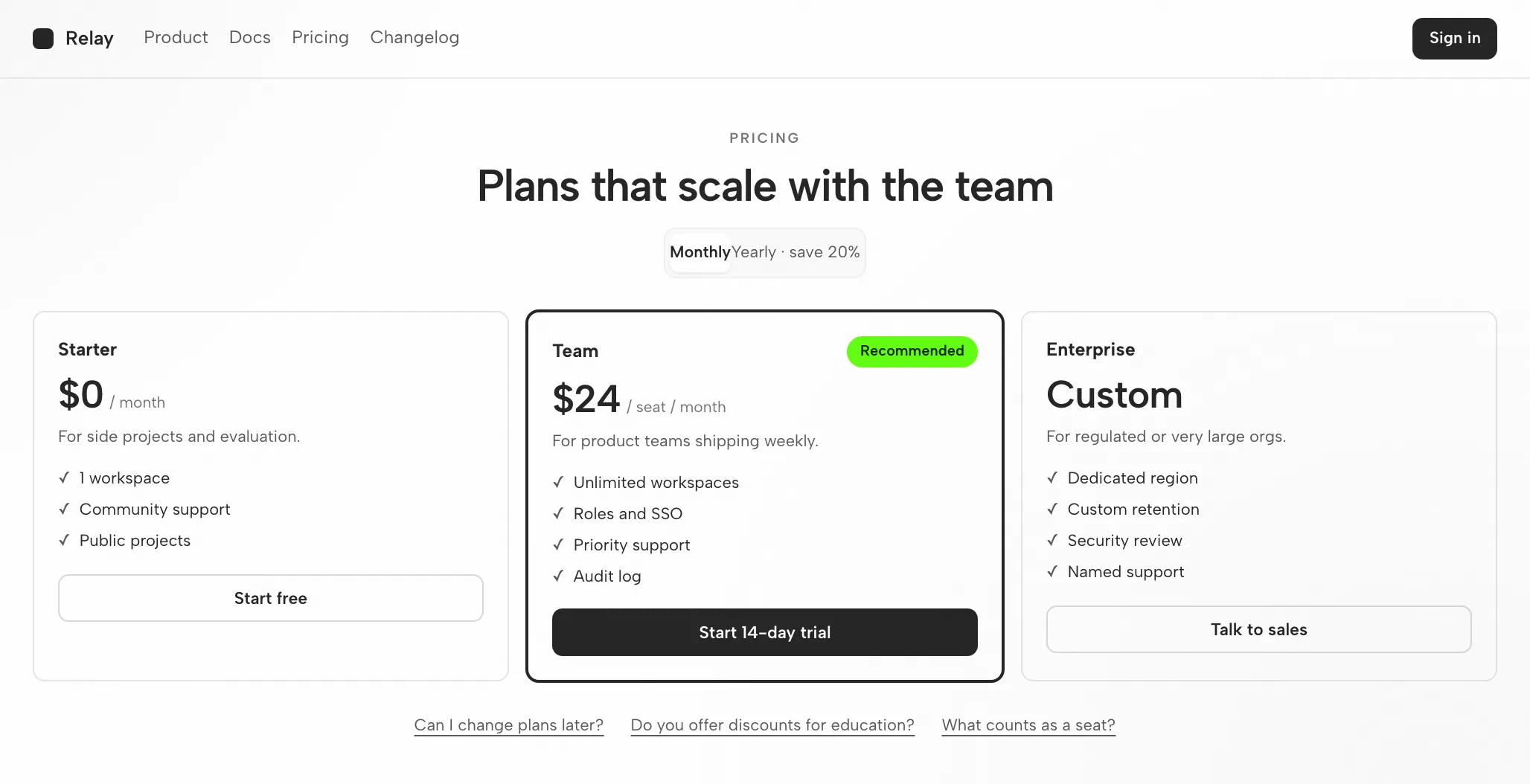 Cursor Artifact: The Pricing Page at 1440px and 390px — Desktop