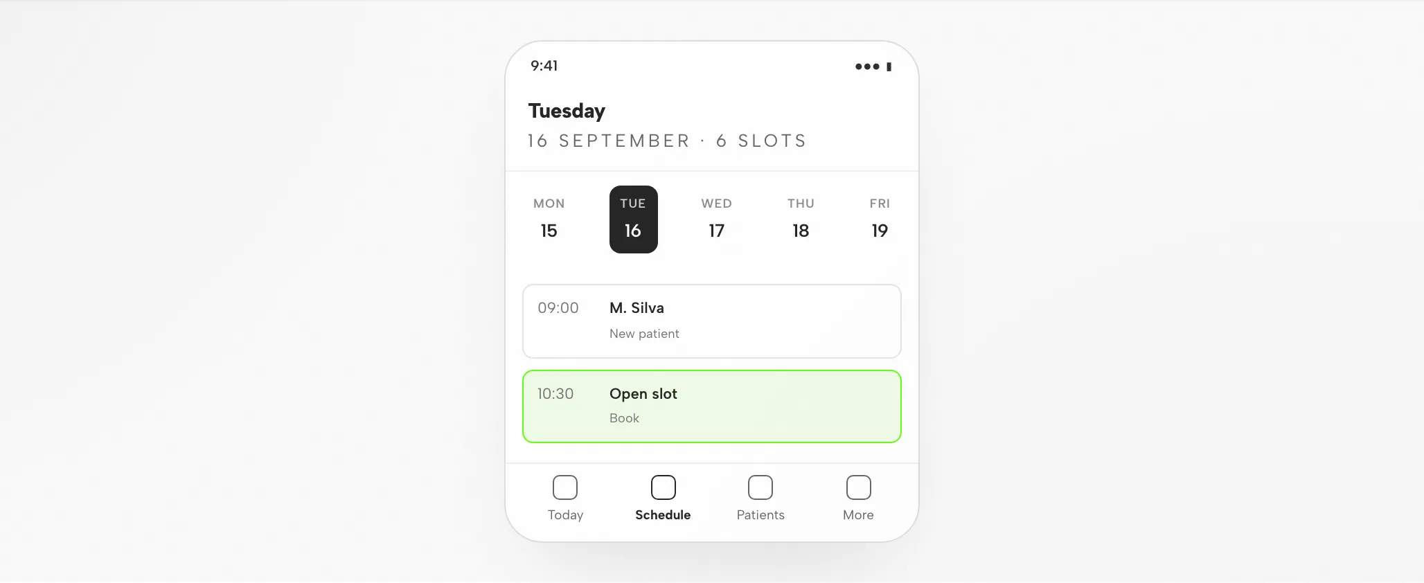 Reasonix Artifact: The Booking Schedule at 1440px and 390px — Mobile