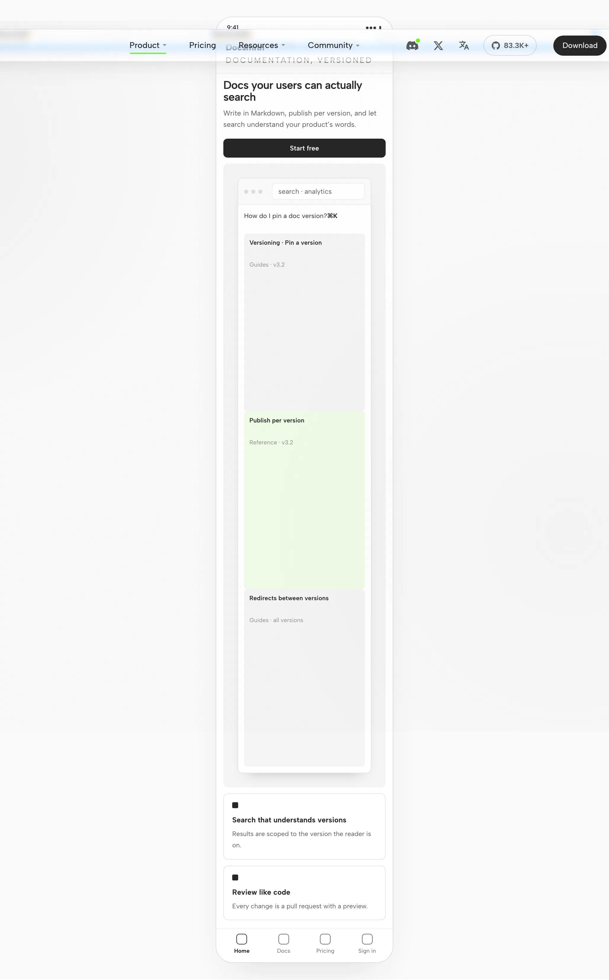 Trae CLI Artifact: The Product Page at 1440px and 390px — Mobile